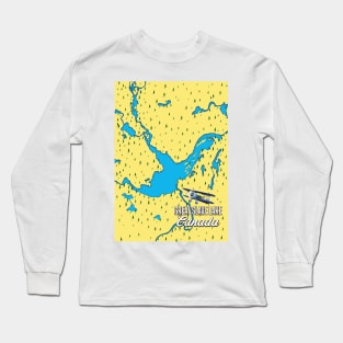 Great Slave Lake map Long Sleeve T-Shirt